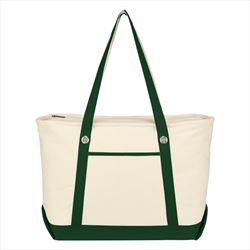 Natural with Forest Green Trim